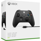 Microsoft Xbox Wireless Controller, Gamepad schwarz, Carbon Black, inkl. USB-C-Kabel