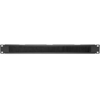 Digitus Kabelbürstenleiste für 483 mm (19")-Schränke, Kabelführung schwarz, 1 HE